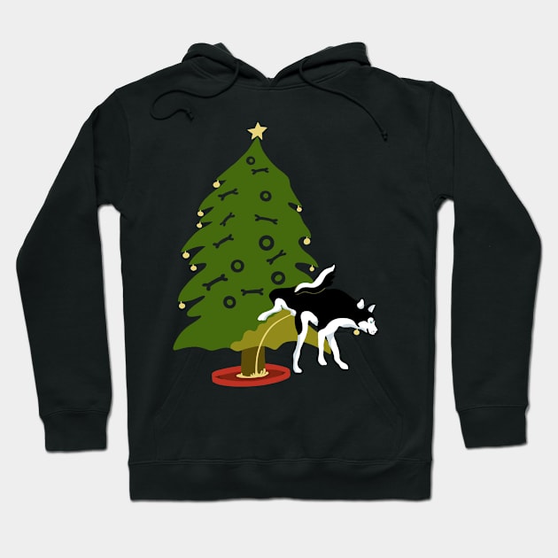 My Dog’s Own Christmas Tree - Husky! Hoodie by BullShirtCo